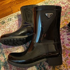 Prada Rubber Rain Boots